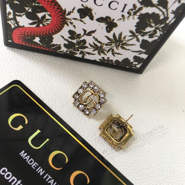 GUCCi飾品 古馳耳環 Gucci雙G耳釘 電鍍18K金  zgbq1166